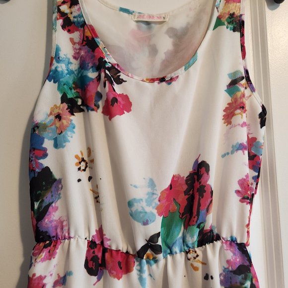 Floral High Low Dress - Picture 2 of 3